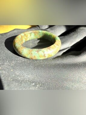 Jadeite men’s ring band, size 11